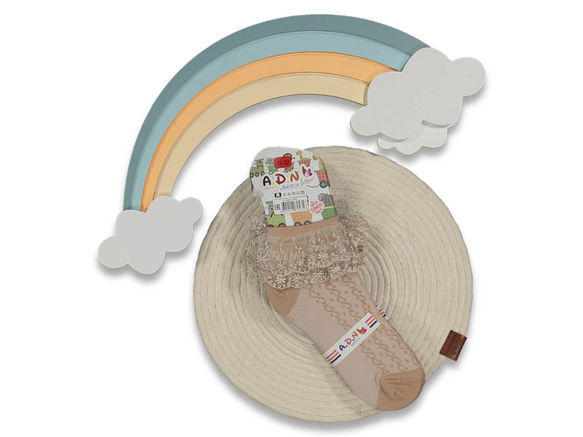 KIZ 11/12  YAŞ DANTELLİ ÇORAP