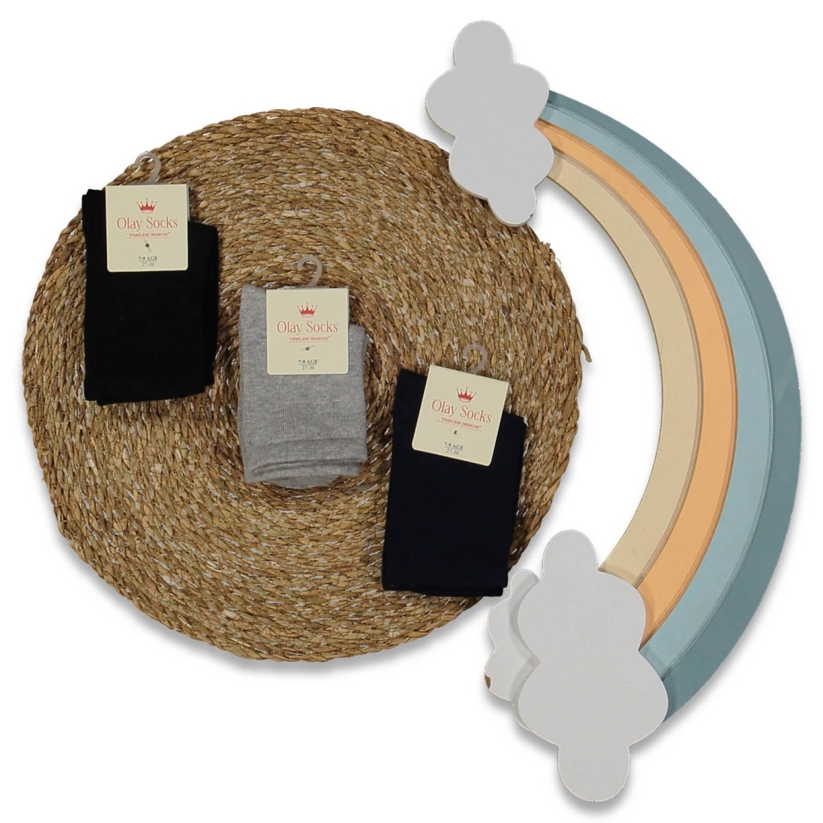 KIZ 11/12 YAŞ DÜZ RENK  ÇORAP