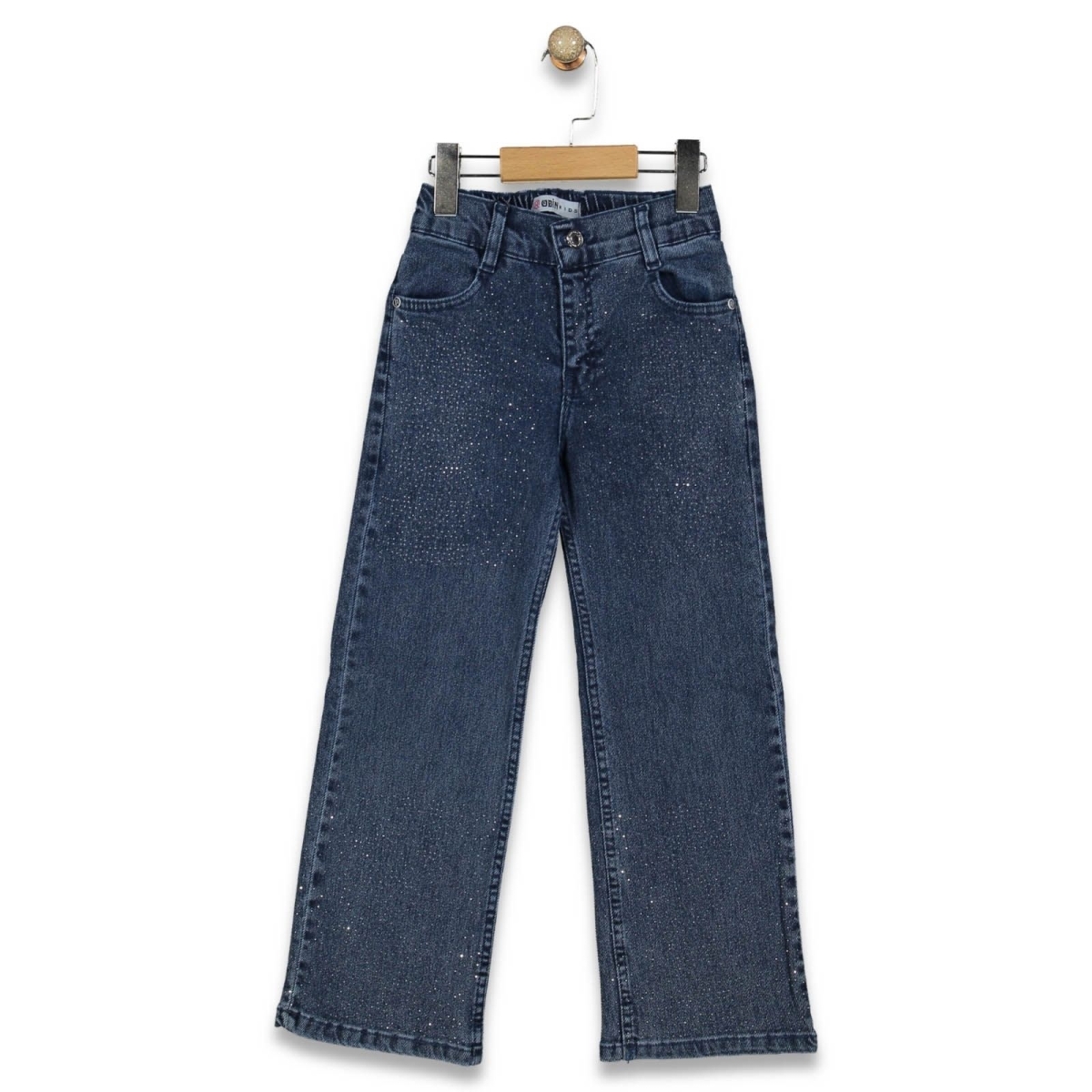 KIZ 11/15 YAŞ  KÜÇÜK TAŞLI KOT PANTALON