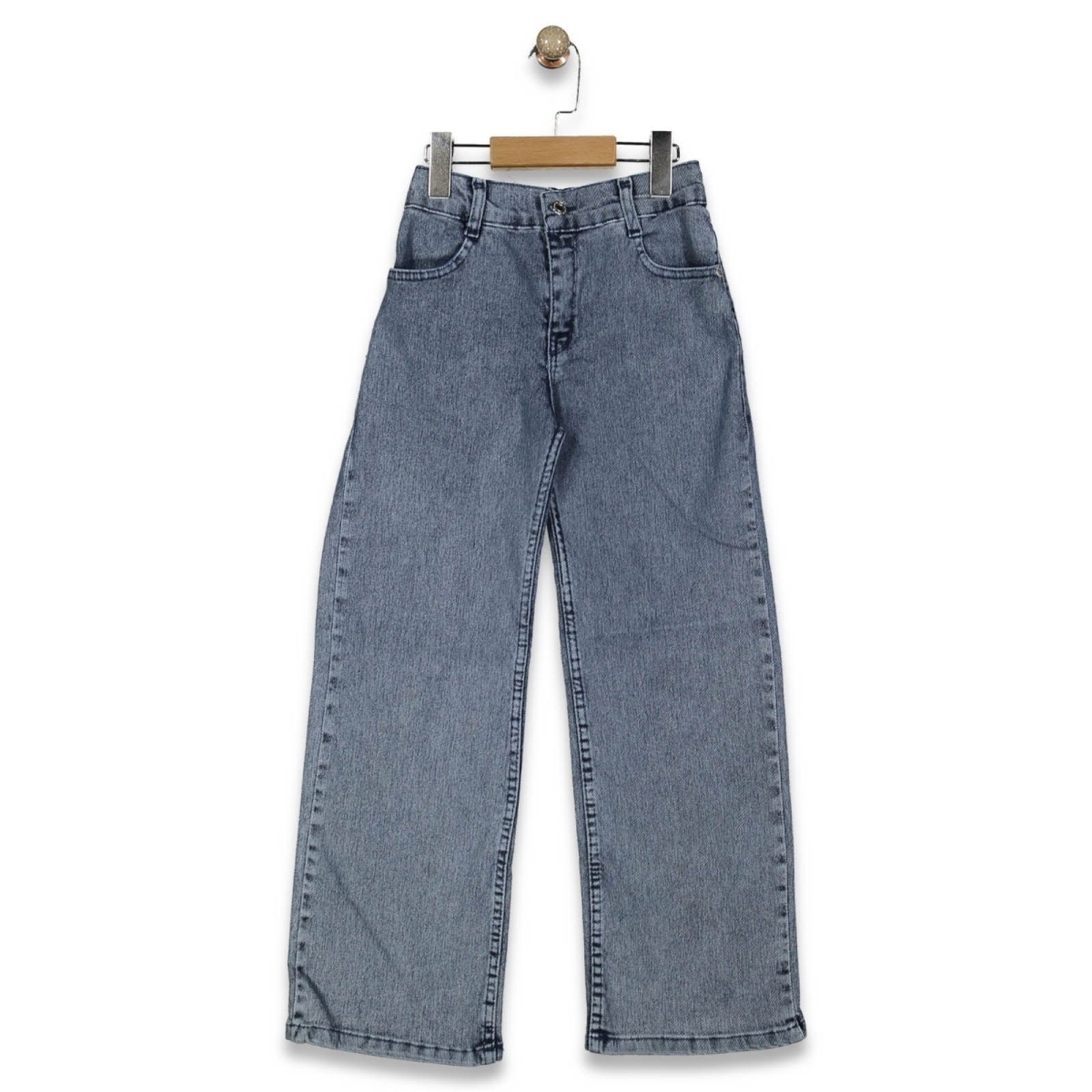 KIZ 11/15 YAŞ  ÖNÜ CEPLİ KOT PANTALON