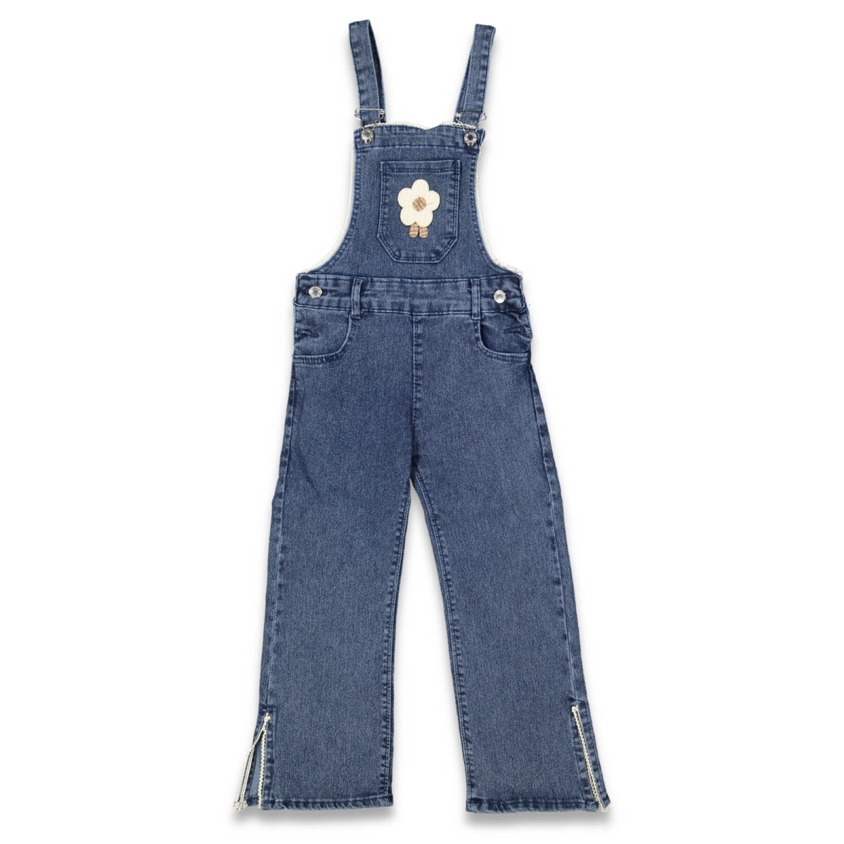 KIZ 11/15 YAŞ ÖNÜ PAPATYALI KOT  SALOPET