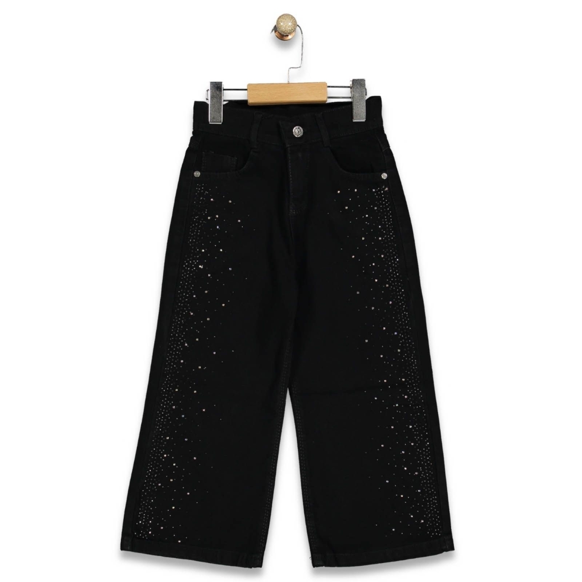 KIZ 11/15 YAŞ SERPME TAŞLI PAMUKLU PANTALON