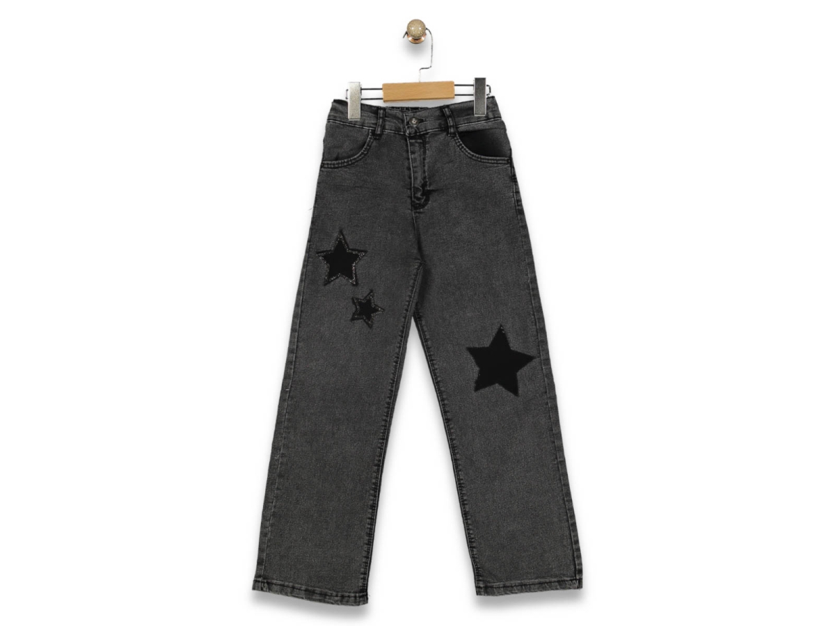 KIZ 11/15  YILDIZLI TAŞLI PANTALON