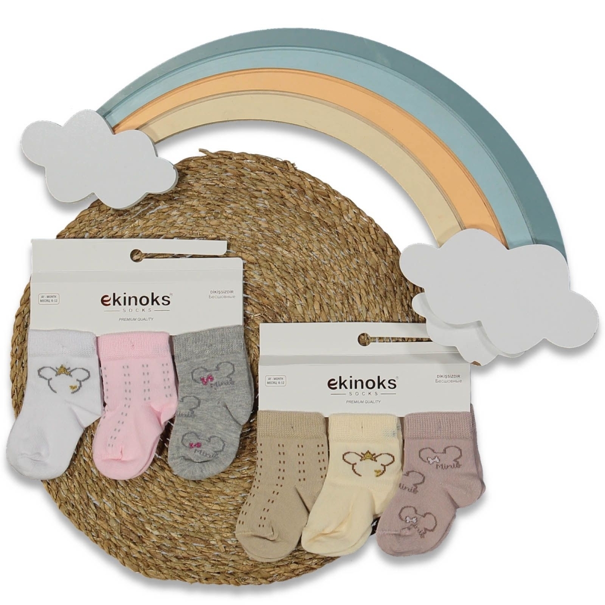 KIZ 12/12 AY 12&#039;Lİ FİÇEK DESEN KIZ BEBE MEVSİMLİK