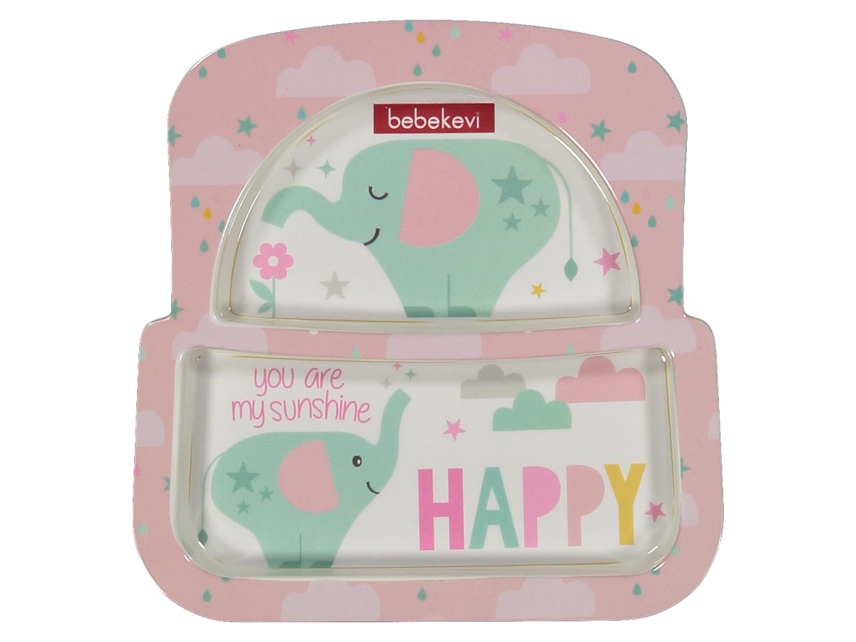 KIZ 12/12 AY MELAMİN İKİ GÖZLÜ TABAK 