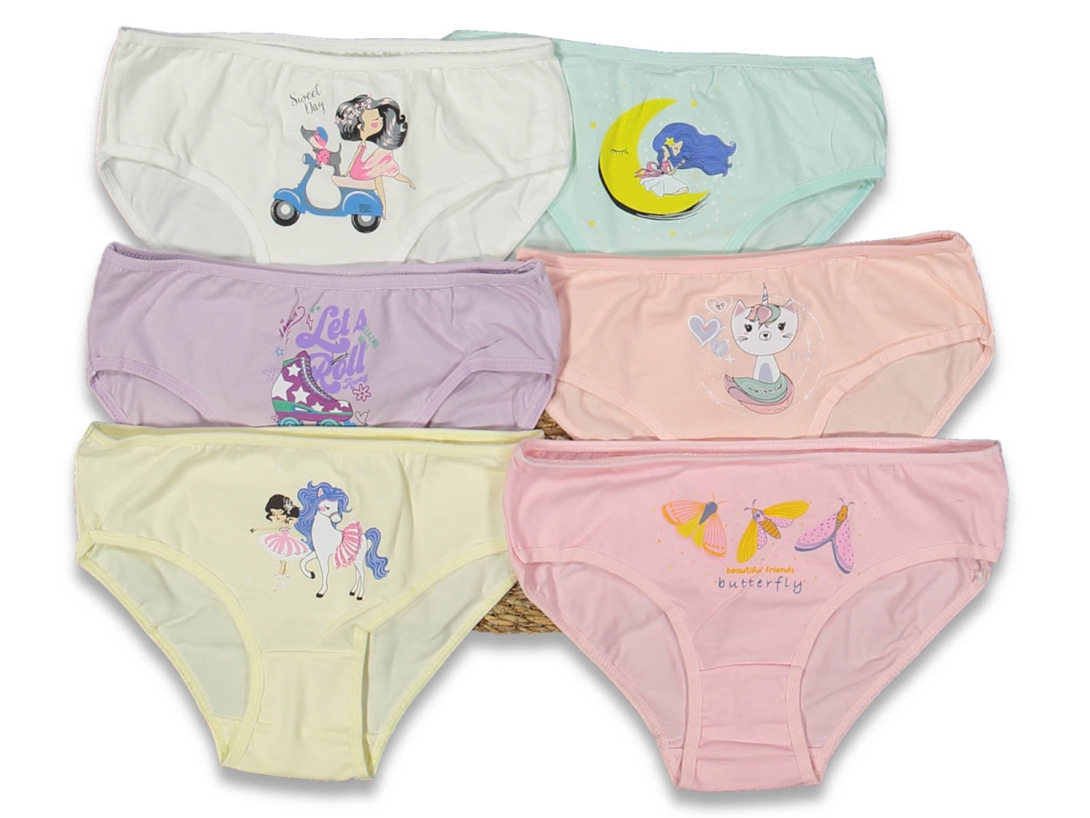 KIZ 12/13 YAŞ BASKILI GARSON SLİP