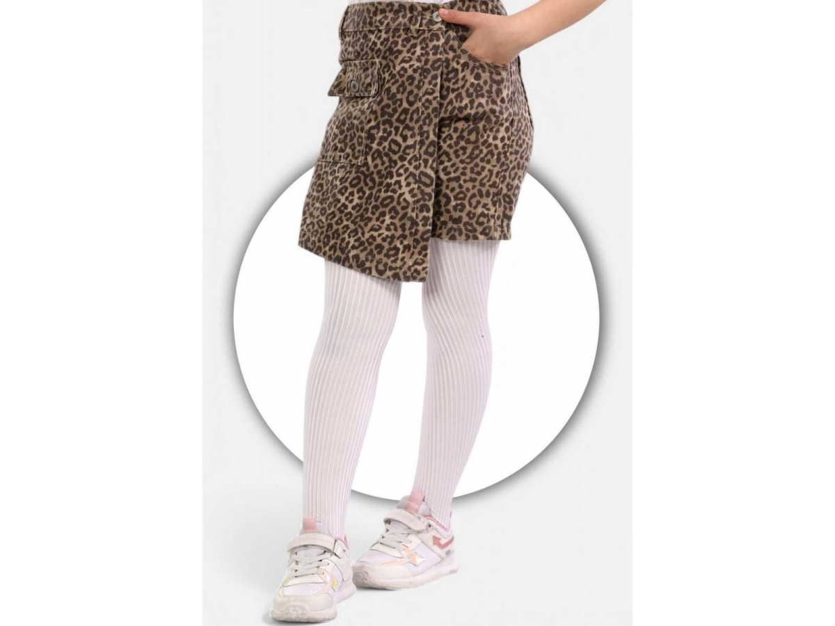 KIZ 12/16 YAŞ LEOPAR DESENLİ ETEKLİ ŞORT