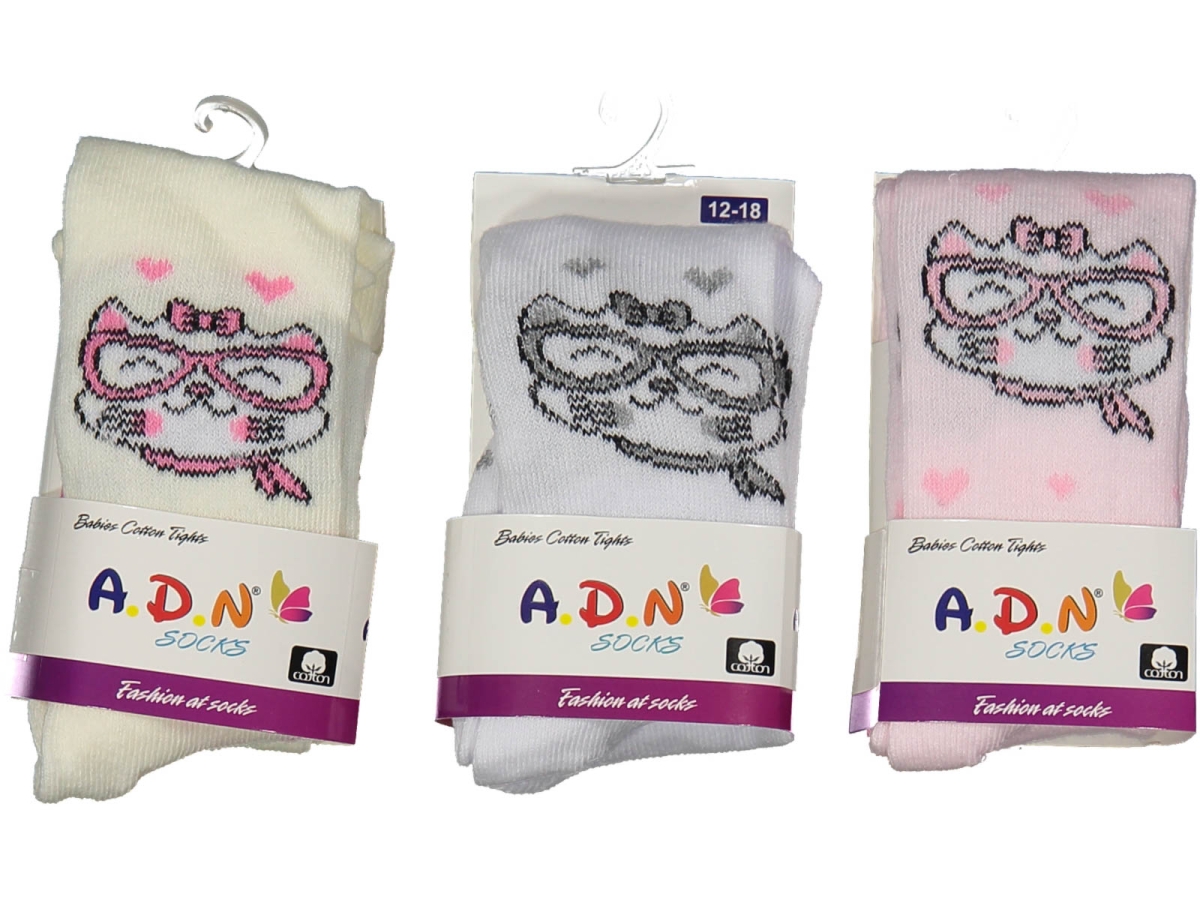 KIZ 12/18 AY DESENLİ KÜLOTLU ÇORAP