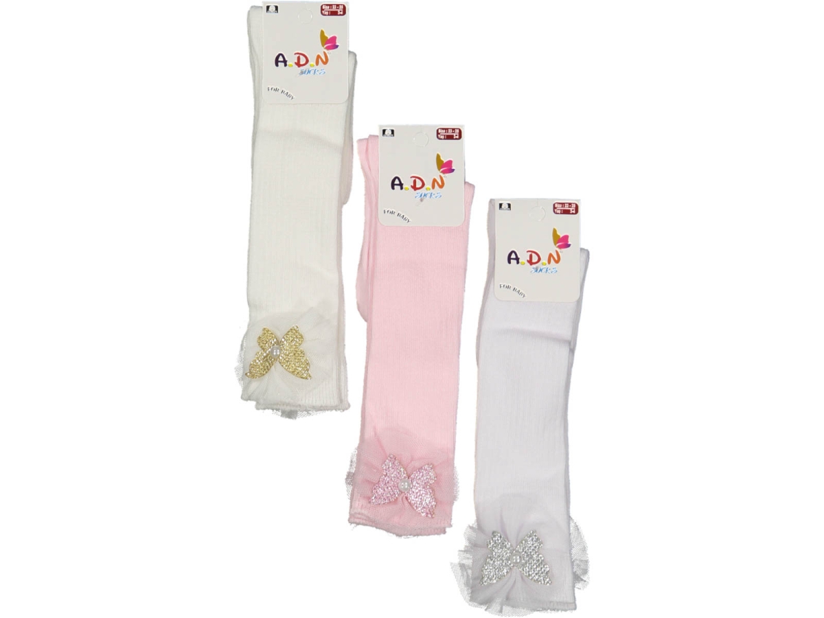 KIZ 12/24 AY AKSESUARLI DİZALTI ÇORAP