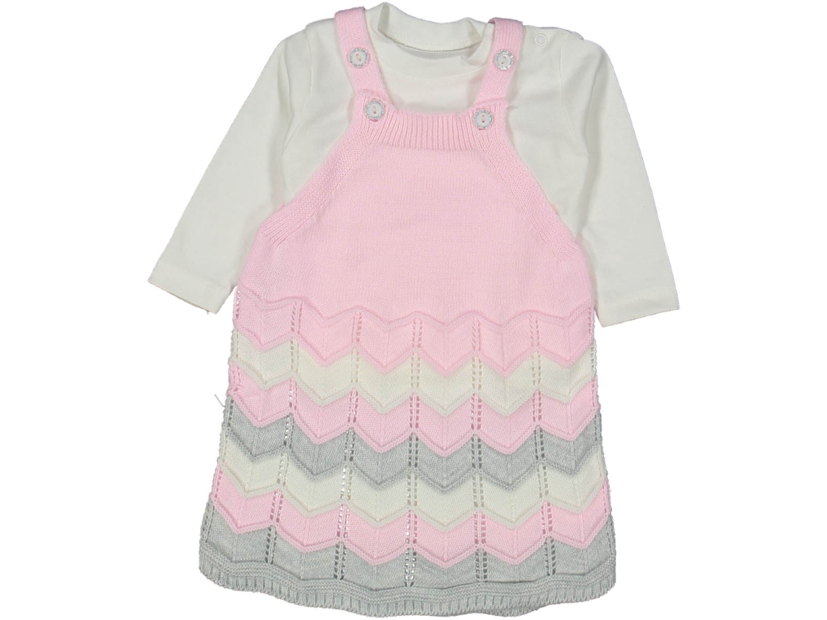 KIZ 12/24 AY ETEK UCU RENKLİ KATKAT ÜÇGEN KESİM BADİLİ JİLE ELBİSE