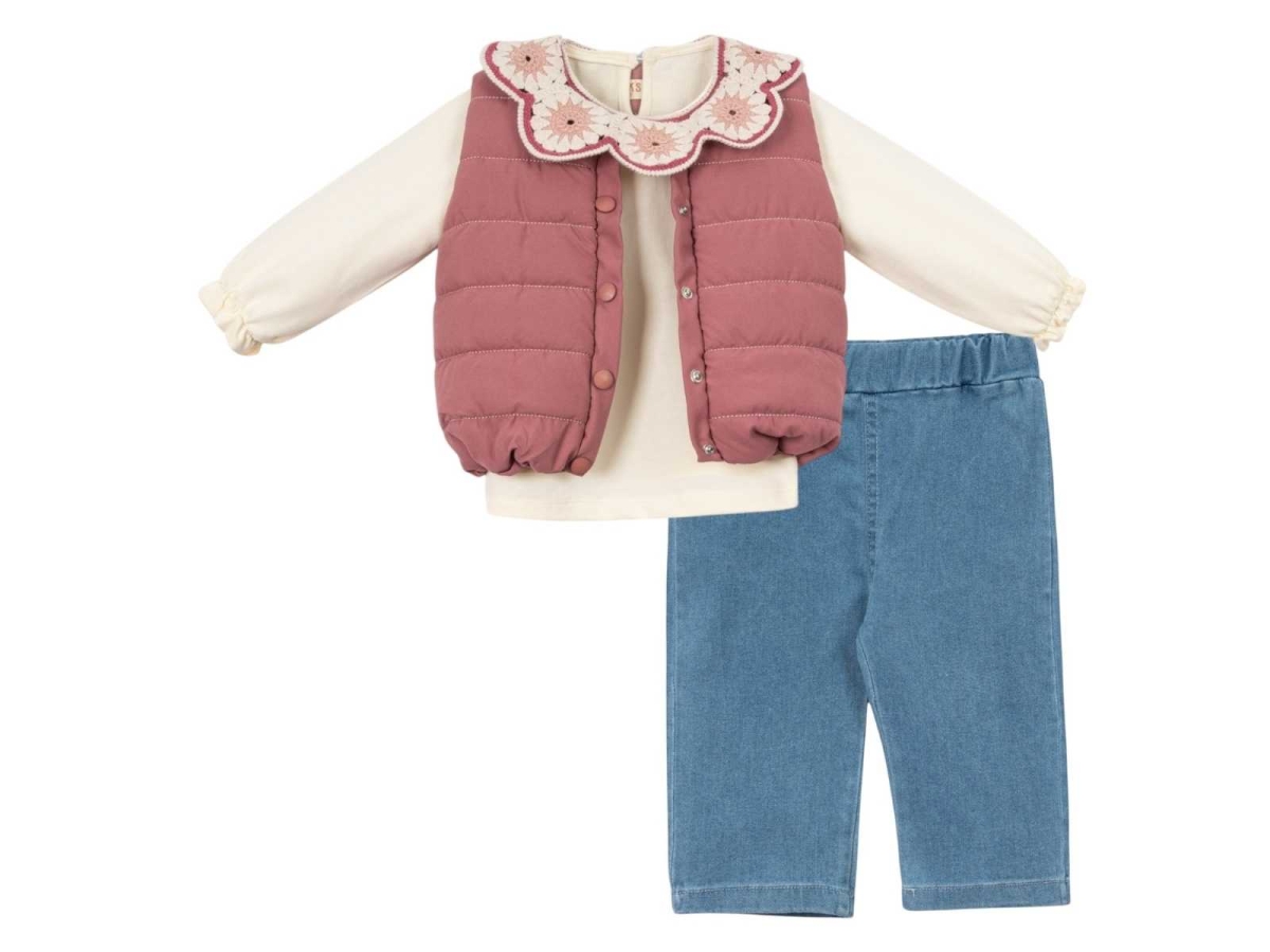 KIZ 12/24 AY NOSTALGIC BELİ LASTİK ŞİŞME YELEKLİ T