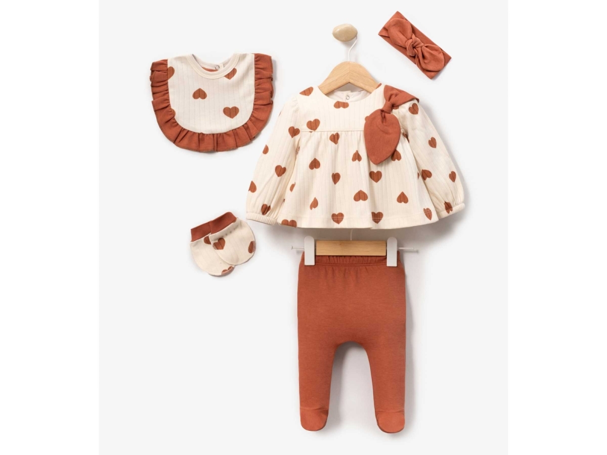 KIZ 1/3 AY BÜYÜK KALPLİ 5Lİ SET