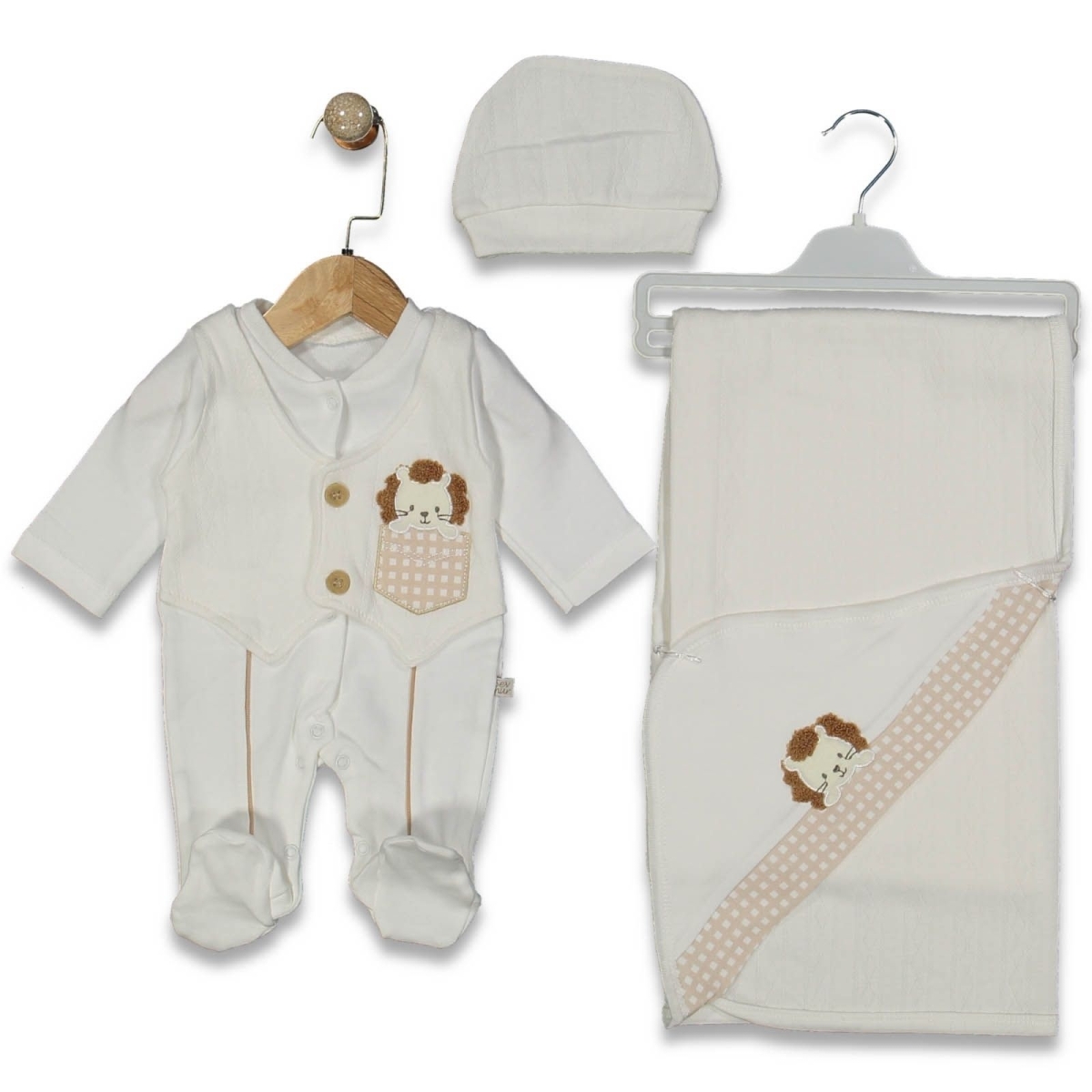 KIZ 1/3 AY CEPLİ ASLAN 3LÜ TAKIM