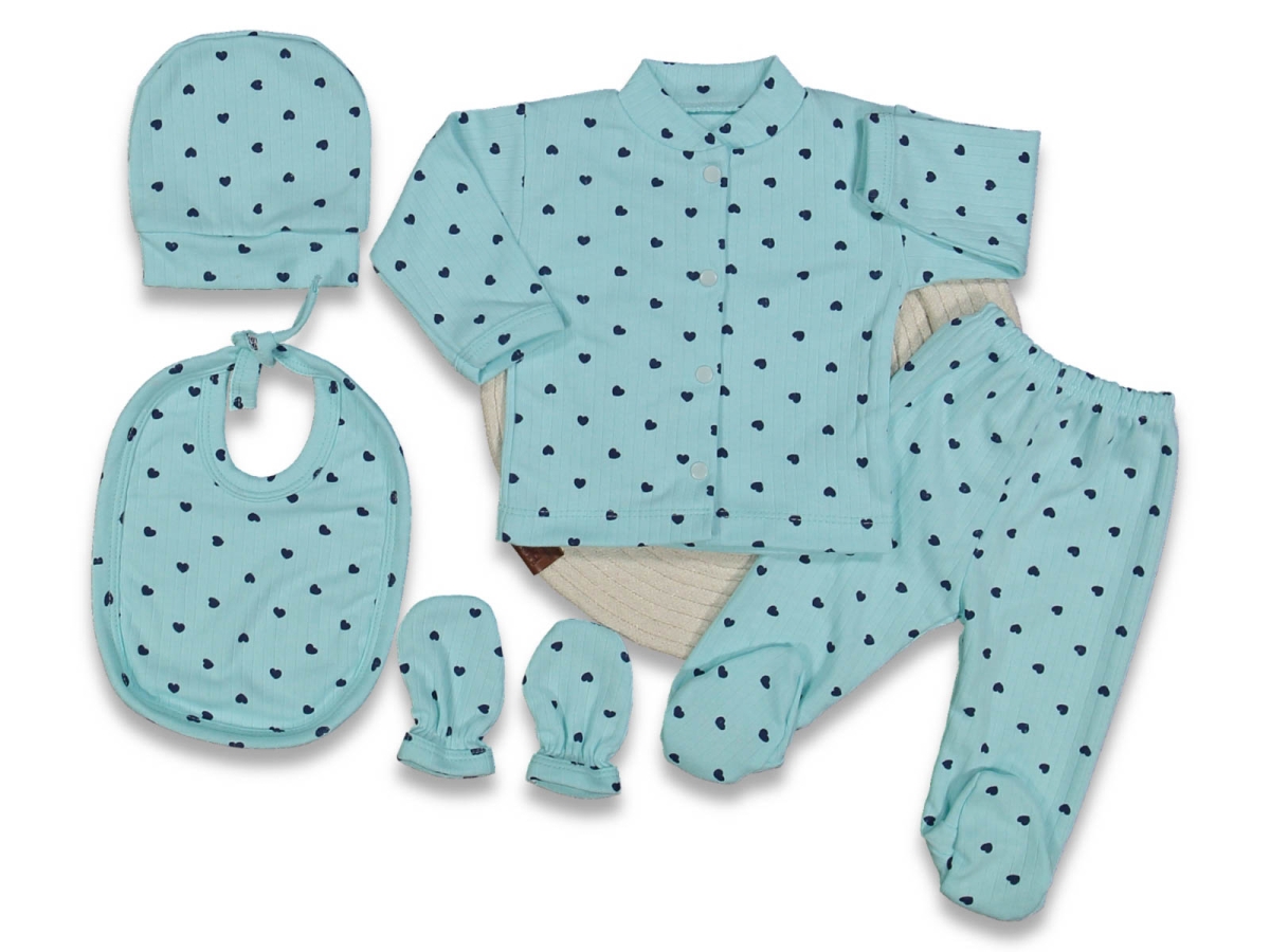 KIZ 1/3 AY EKRU KALPLİ 5 Lİ ZIBIN SET