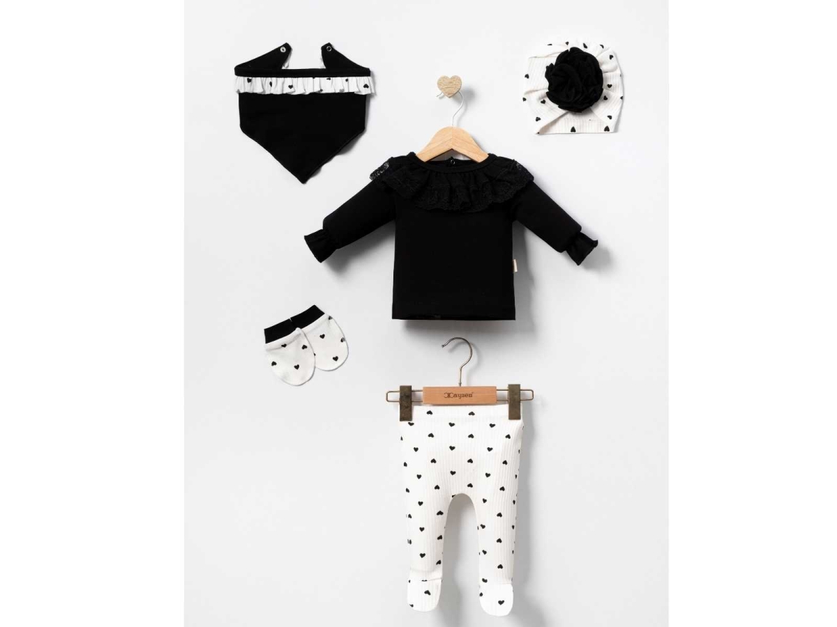 KIZ 1/3 AY HELENA DANTELLİ FIRFIRLI 5Lİ SET