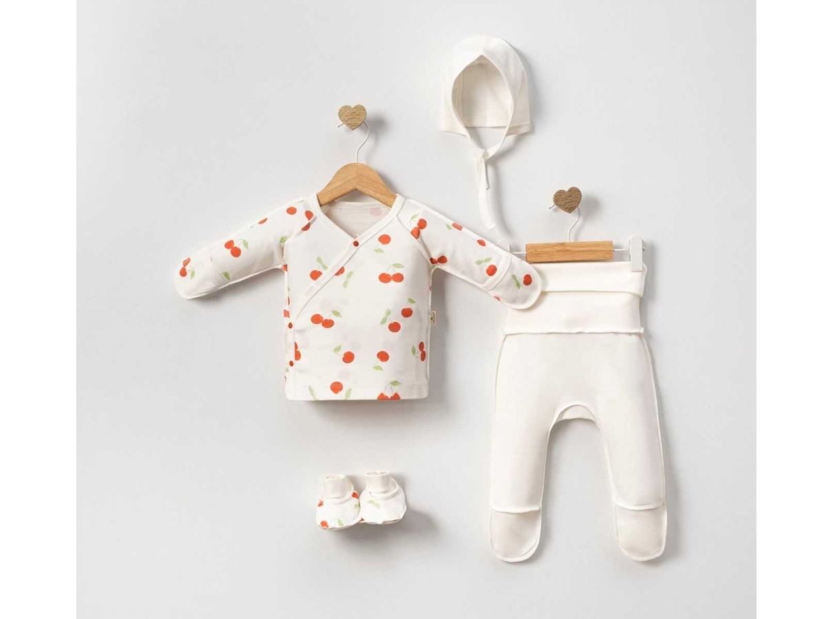 KIZ 1/3 AY KİRAZLI 4LÜ ZIBIN SET