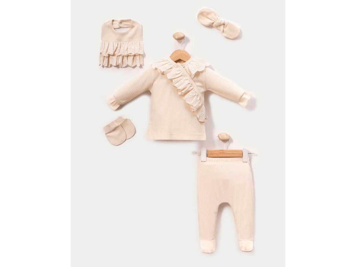 KIZ 1/3 AY KRUVAZE DANTELLİ 5Lİ SET