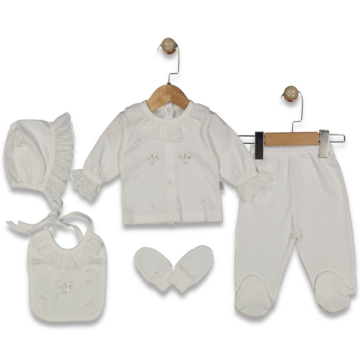 KIZ 1/3 AY SİMLİ KUŞ ASKILI  5Lİ SET