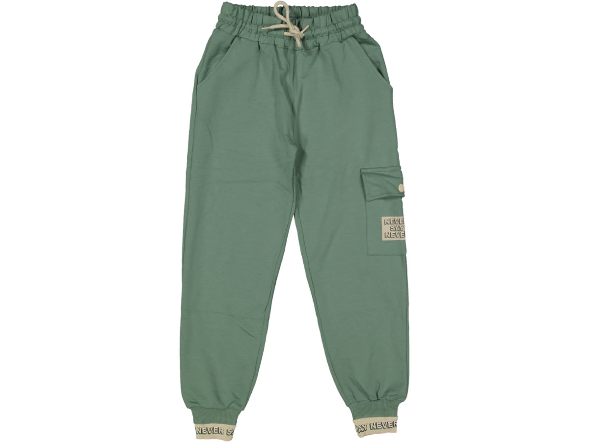 KIZ 13/16 YAŞ KARGO CEP BASKILI TEK ALT