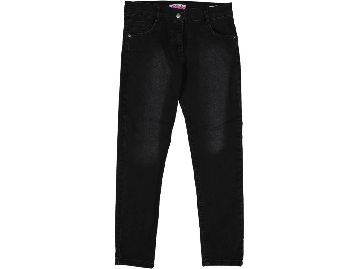 KIZ 13/16 YAŞ KLASİK KESİM SİYAH KOT PANTOLON