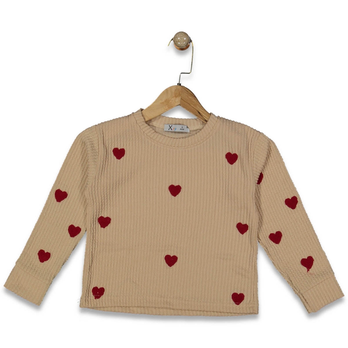 KIZ 13/16 YAŞ SÜZÜNE KALPLİ BADİ SWEAT