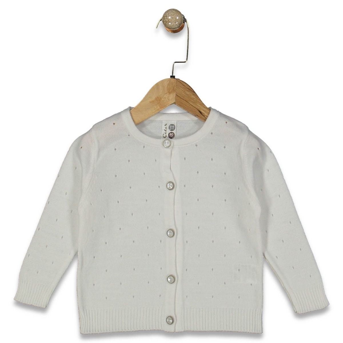 KIZ 1/4 YAŞ DELİK DESENLİ TRİKO