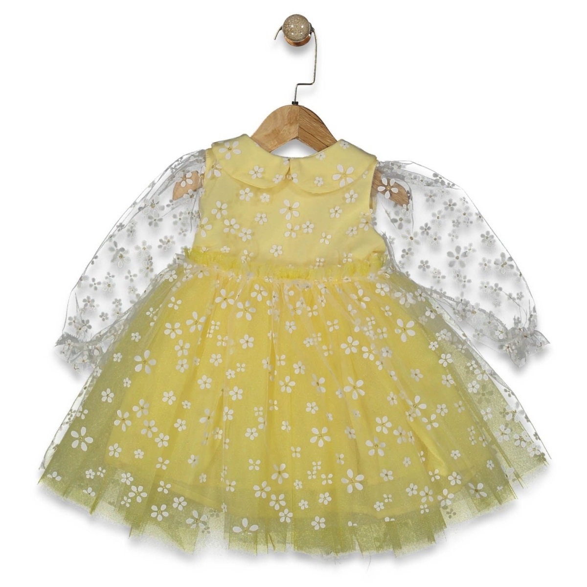 KIZ 1/4 YAŞ PAPATYA ALTIN ELBİSE