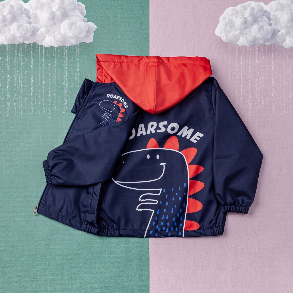 KIZ 1/4 YAŞ PAPATYA BASKILI YAĞMURLUK