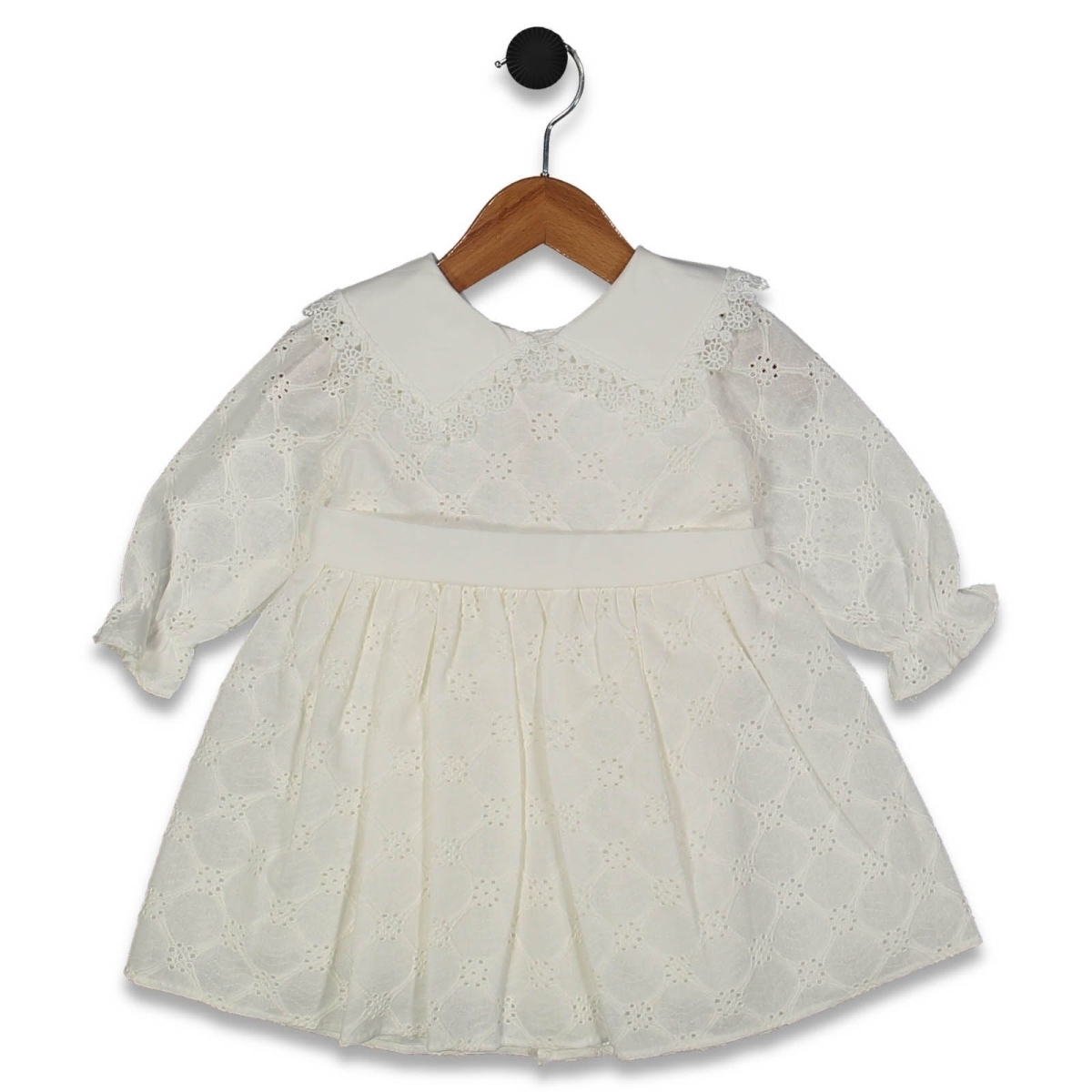 KIZ 1/5 YAŞ P D YAKALI BEL KEMERLİ ELBİSE