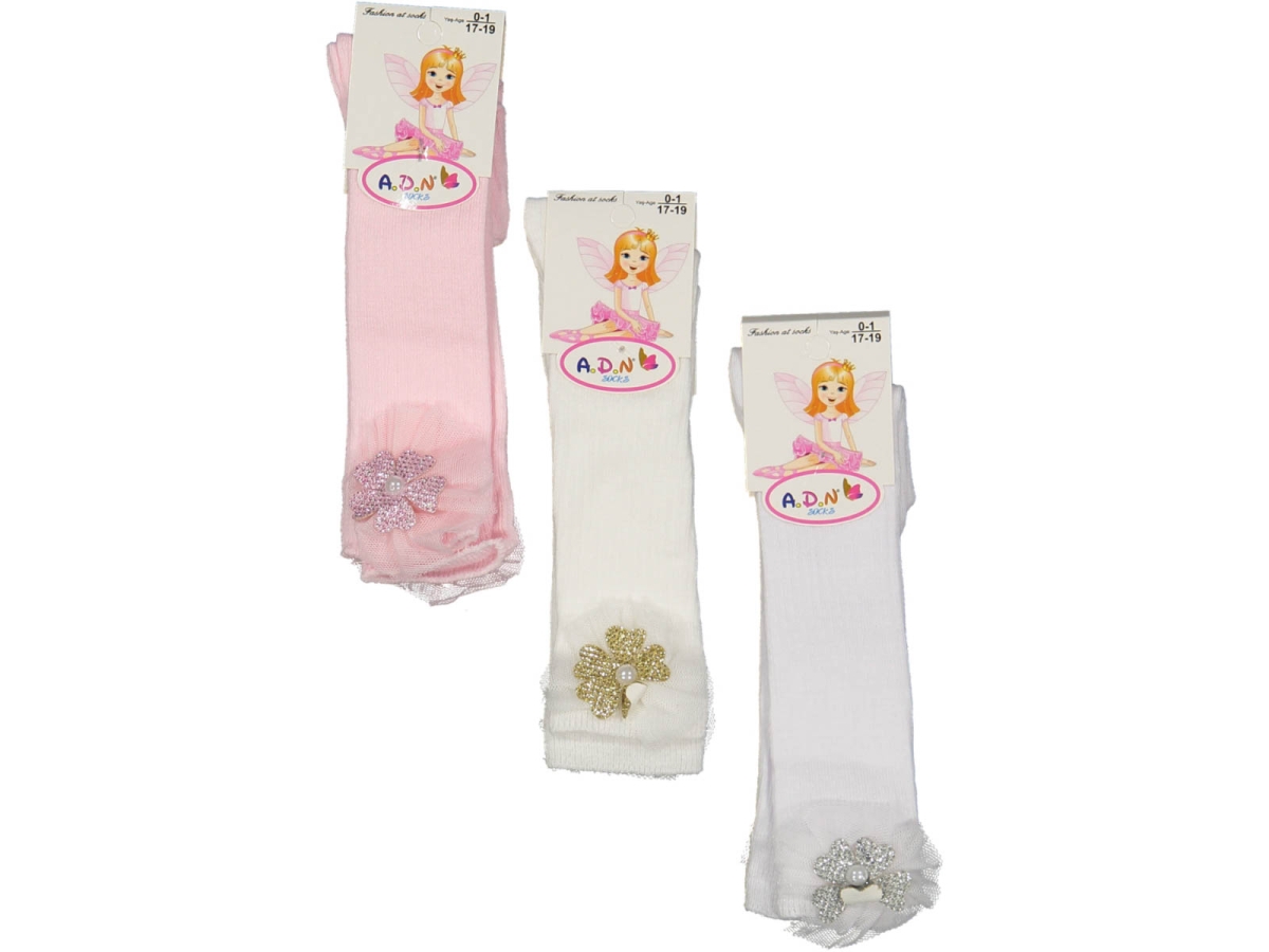KIZ 1/6 AY AKSESUARLI DİZALTI ÇORAP