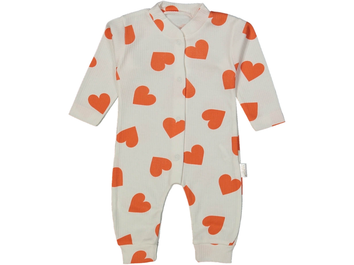 KIZ 1/6 AY BÜYÜK KALP MANŞETLİ TULUM