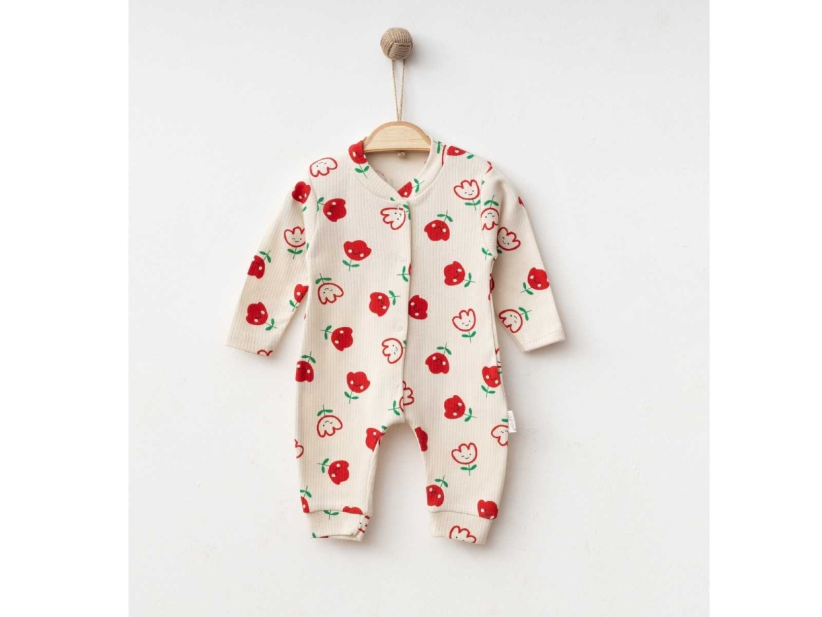 KIZ 1/6 AY BÜYÜK LALE MANŞETLİ TULUM 