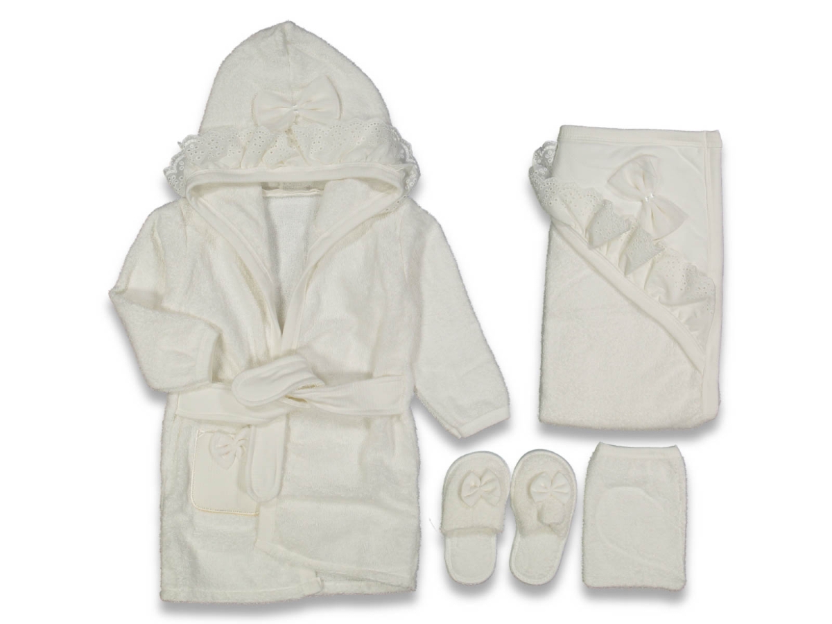 KIZ 1/6 AY FİSTOLU FİYONKLU RAPORLU BORNOZ