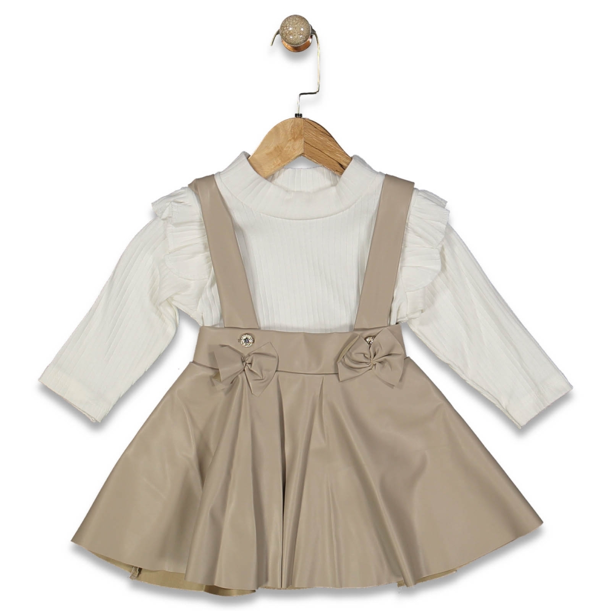 KIZ 18 Ay,24 Ay,3 Yaş DERİ SELOPET TAKIM