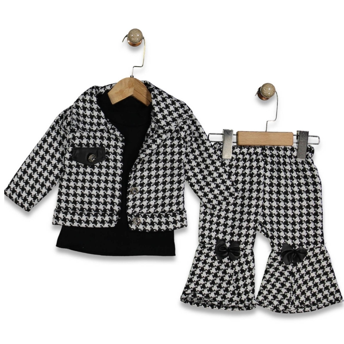 KIZ 18 Ay,24 Ay,3 Yaş KAZAYAĞI PANTOLONLU 3 LÜ TAK