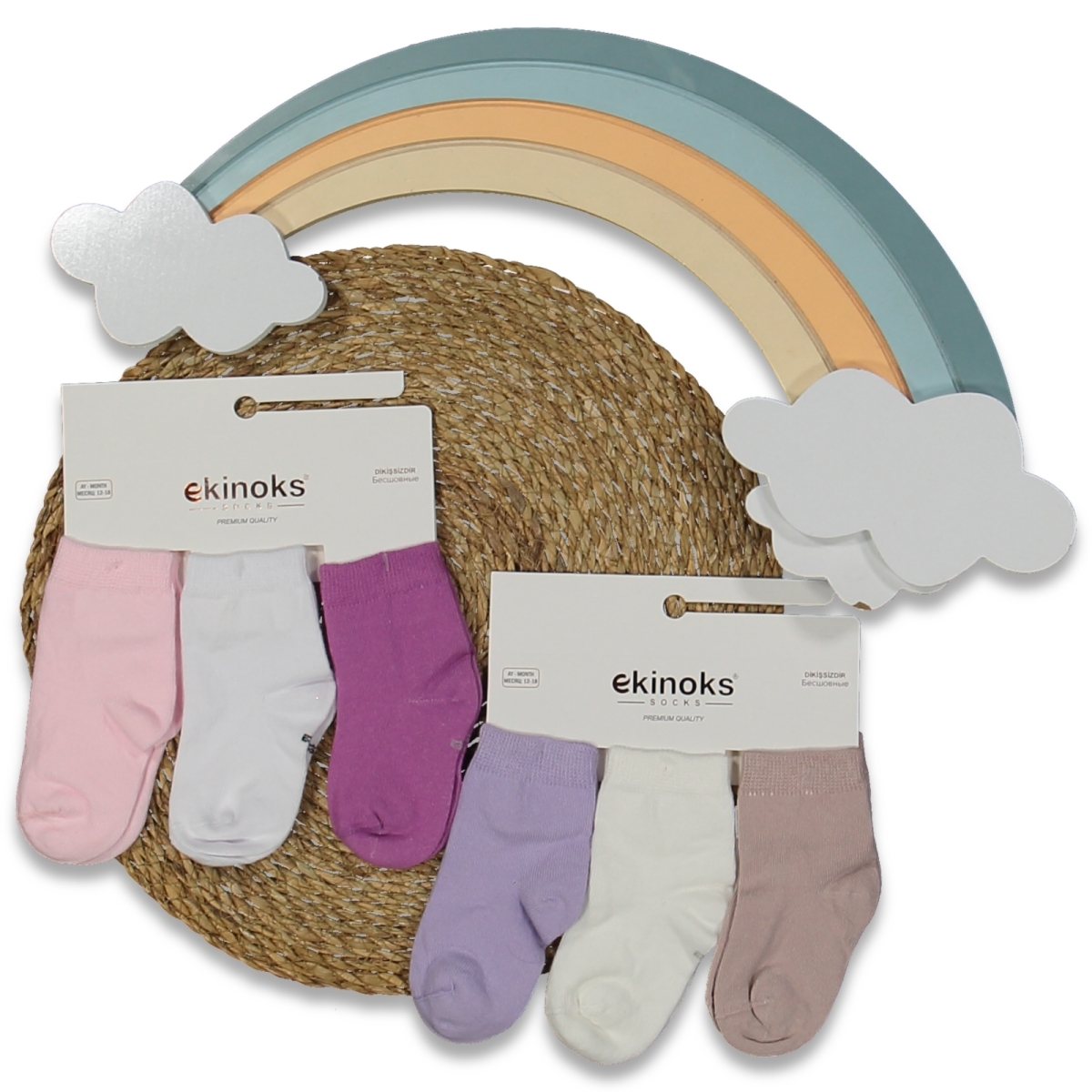 KIZ 18/18 AY 12&#039;Lİ BAYLOR DESEN KIZ BEBE MEVSİMLİK