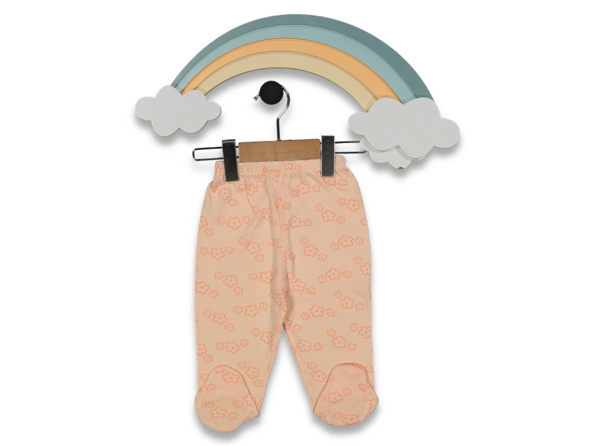 KIZ 1/9 AY CICEK DESENLI PATIKLI TEK ALT