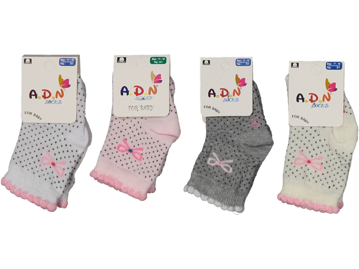 KIZ 1/9 AY DESENLİ SOKET ÇORAP