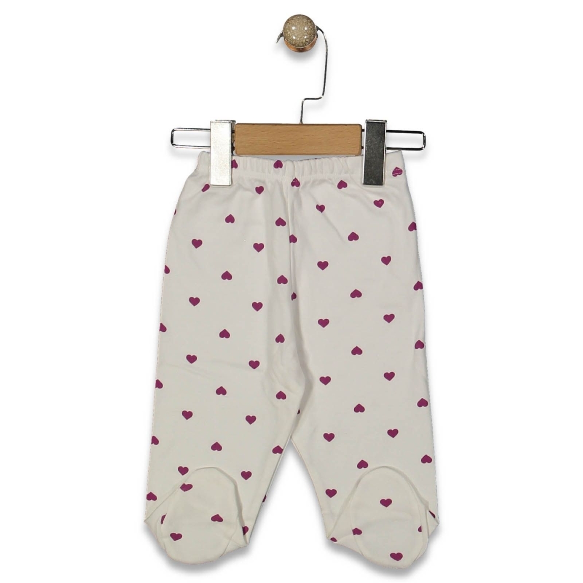 KIZ 1/9 AY KALP DESENLİ PATİKLİ TEK ALT