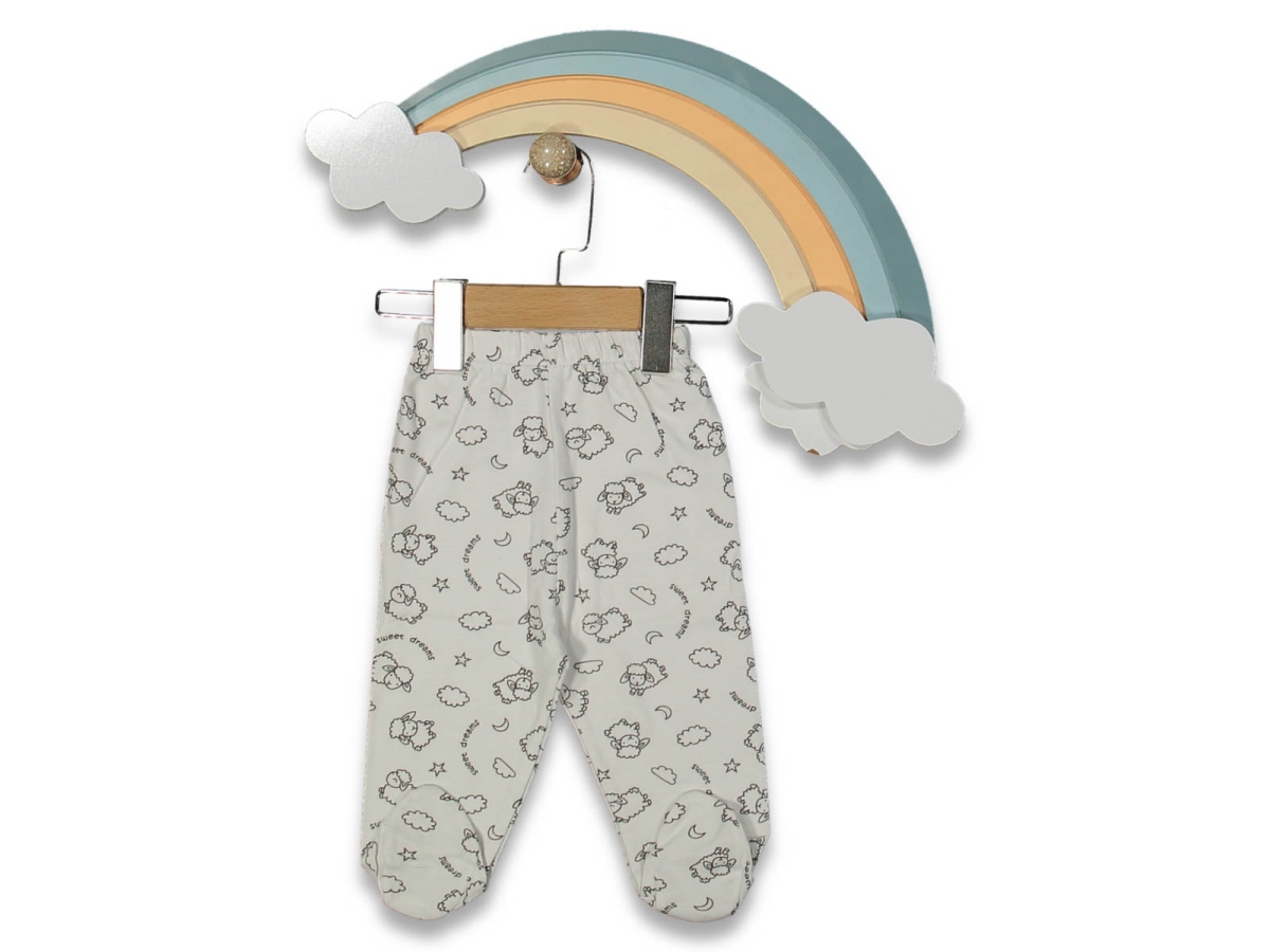 KIZ 1/9 AY KUZU DESENLI PATIKLI TEK ALT