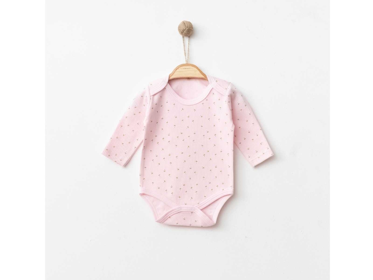 KIZ 1/9 AY RAPOR ÇİÇEK KOLLU KÜÇÜK BADY