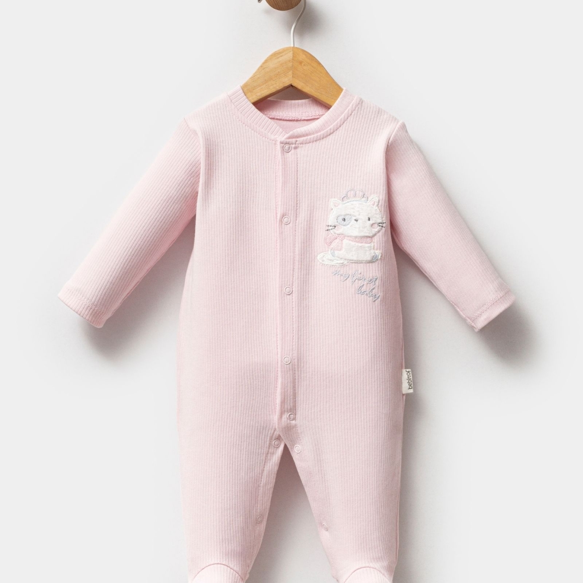 KIZ 1/9 AY TAÇLI KEDİ DESENLİ TULUM