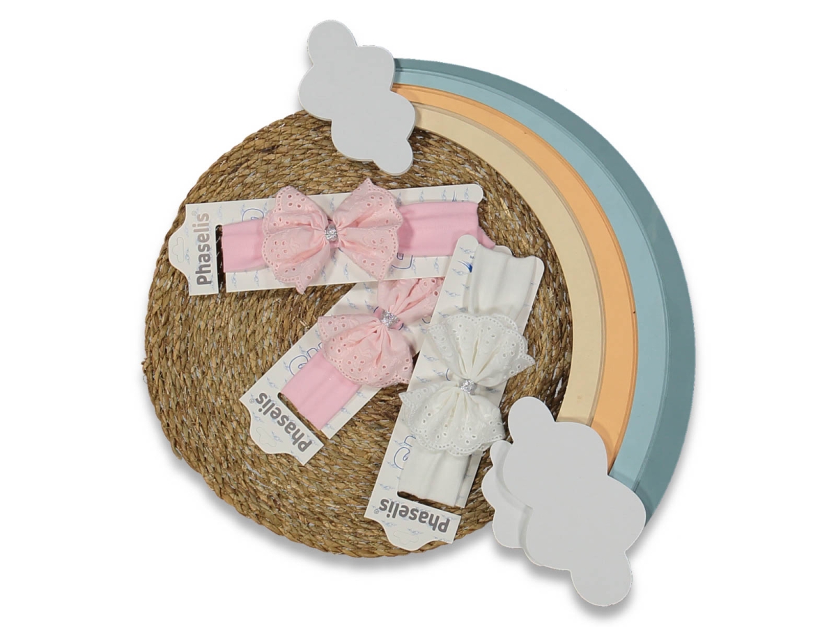 KIZ 1/9 AY TERİKOTON FİYONKLU SAÇ BANDI