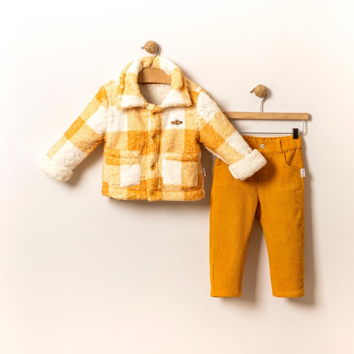 KIZ 2-5 YAŞ PELUŞLU İKİLİ TAKIM