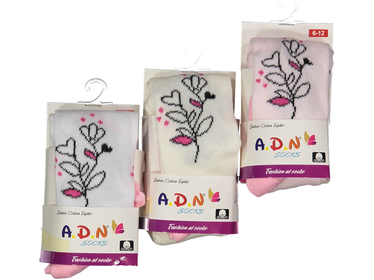 KIZ 2/3 YAŞ DESENLİ KÜLOTLU ÇORAP