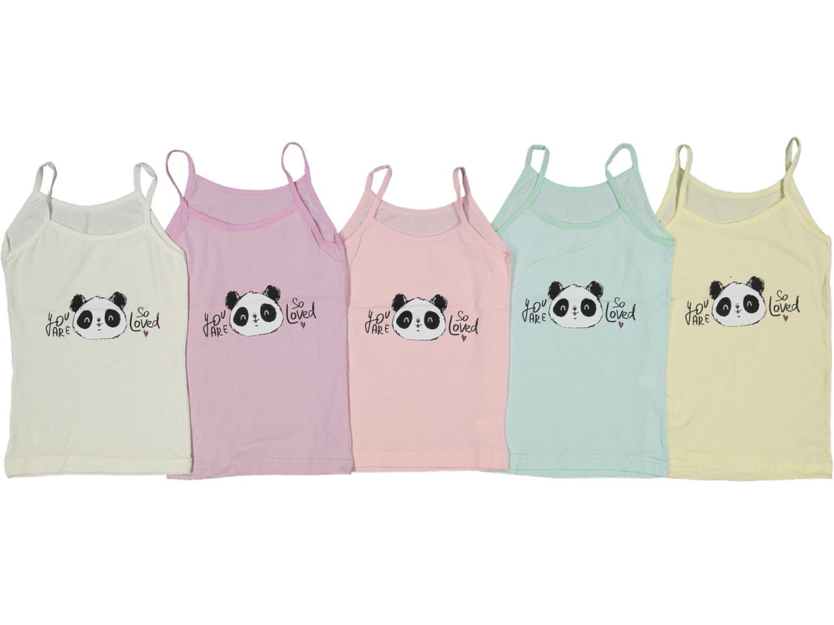 KIZ 2/3  YAŞ MEOW BASKILI İP ASKI ATLET