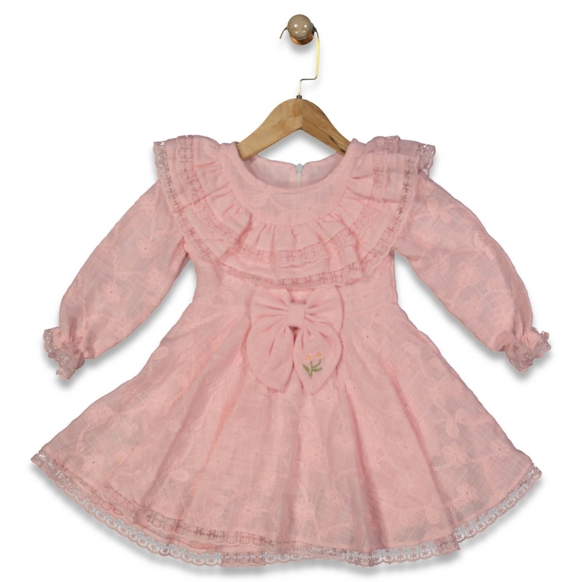 KIZ 2/4 YAŞ KLOŞ ETEKLİ ELBİSE