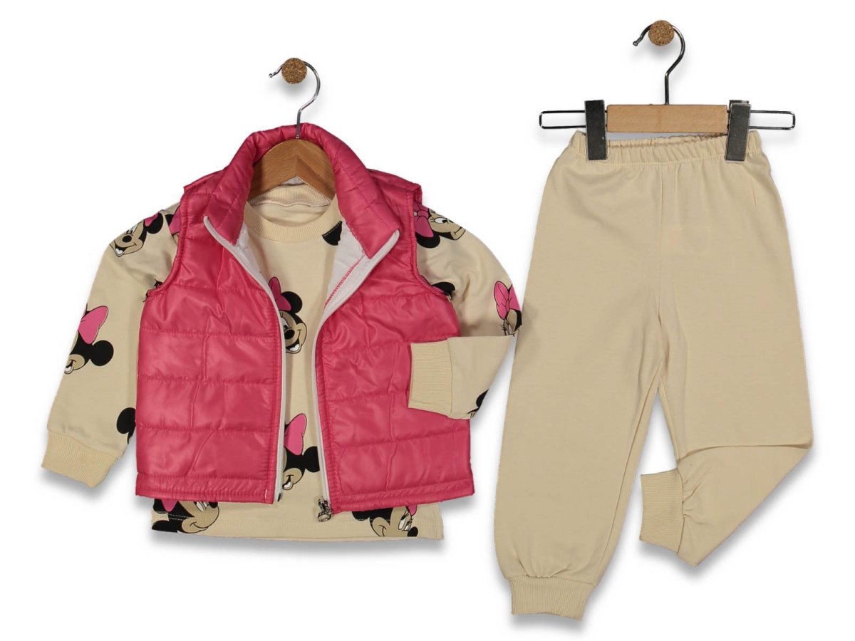 KIZ 2/4 YAŞ KOL BASKİLİ MİCKEY TAKİM