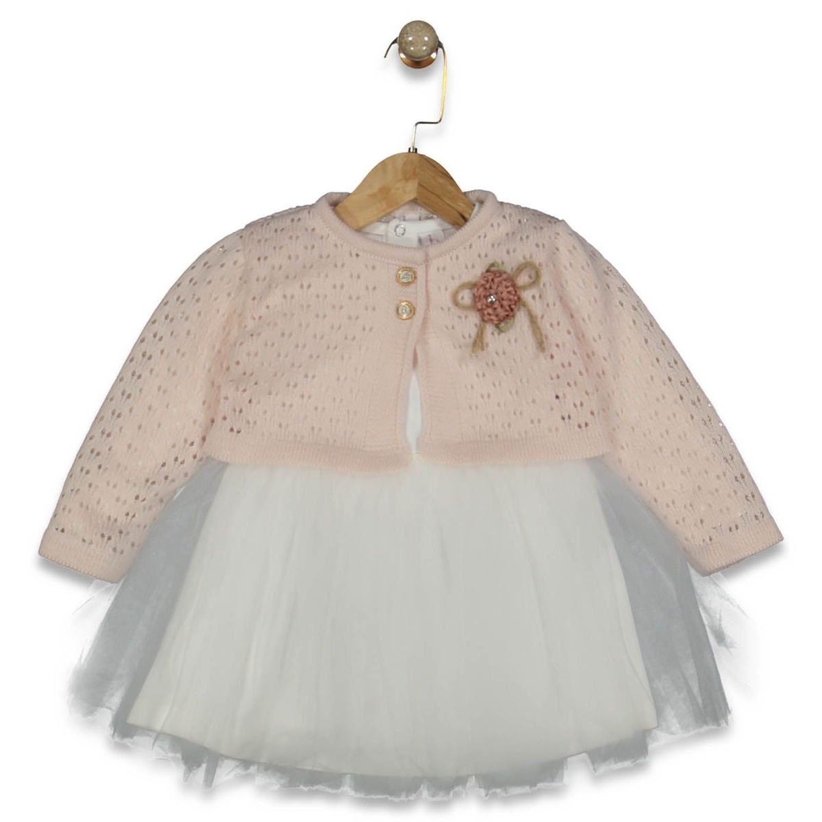 KIZ 2/4 YAŞ TRİKO HIRKALI ELBİSE