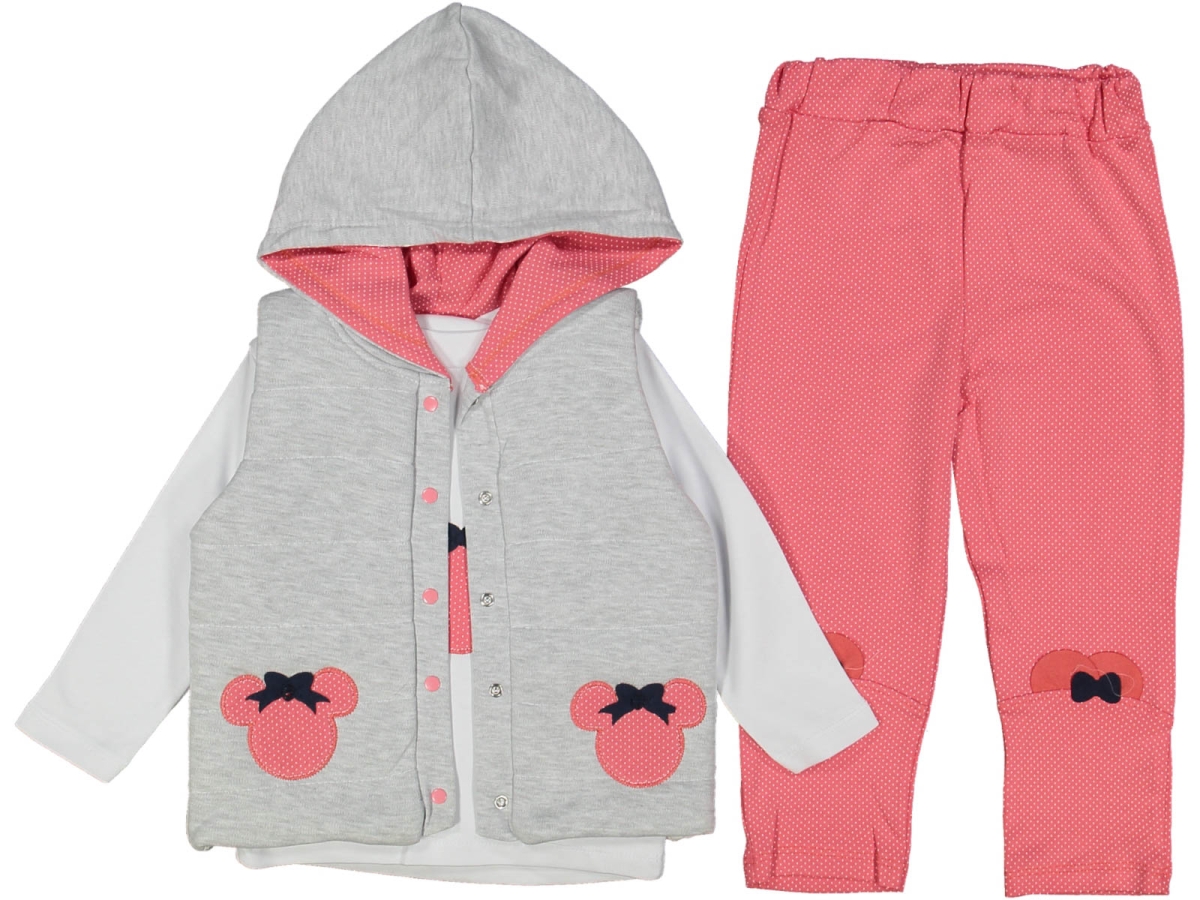 KIZ 2/4YAŞ ŞİŞME YELEKLİ 3 LÜ TAKIM